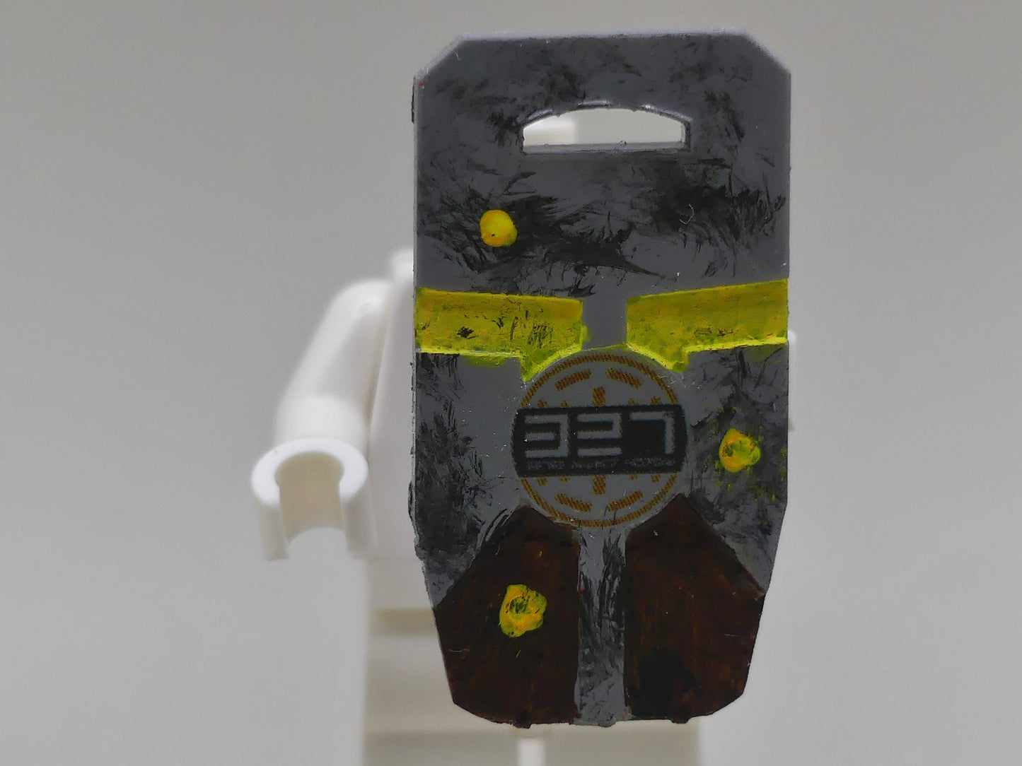 Clones shields weathered and blaster impacts