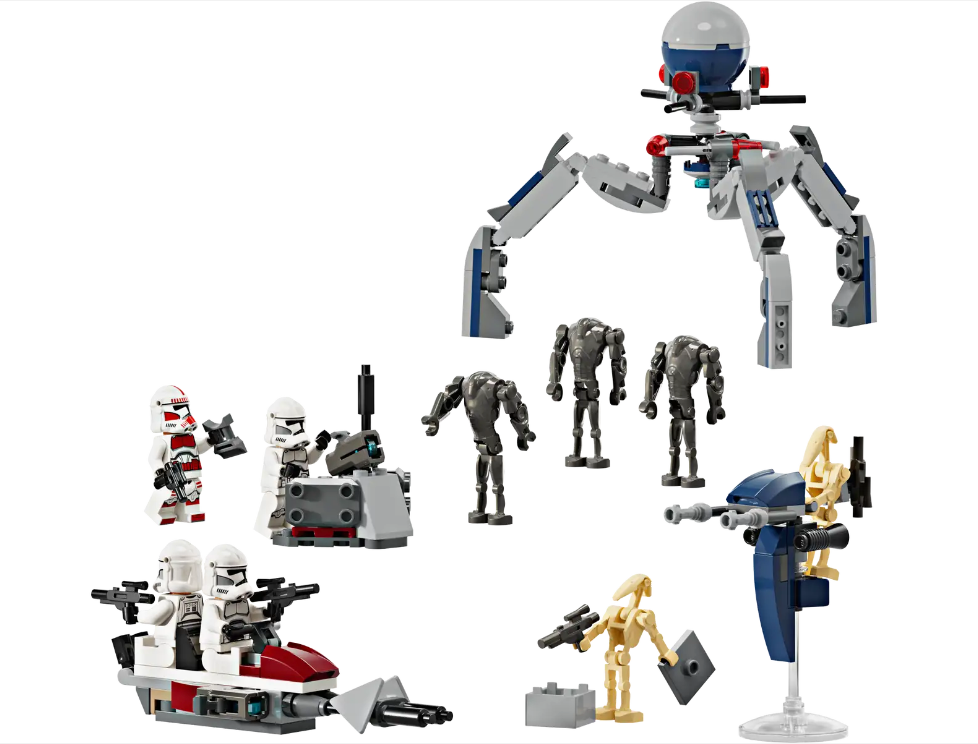 Pack de combat des Clone Troopers™ et Droïdes de combat 75372