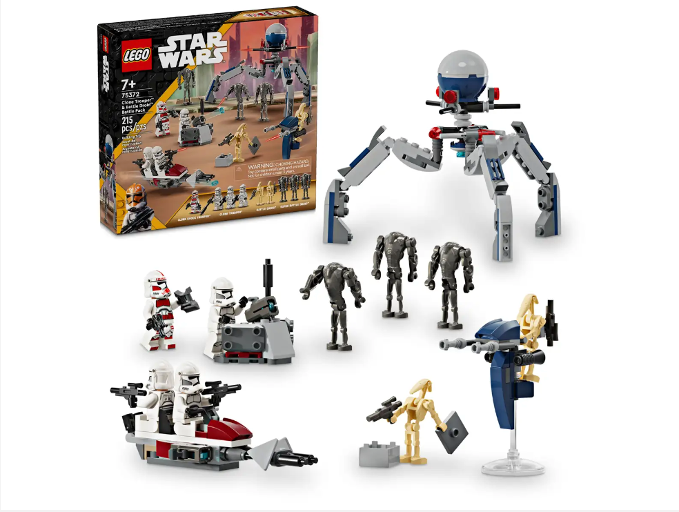 Pack de combat des Clone Troopers™ et Droïdes de combat 75372