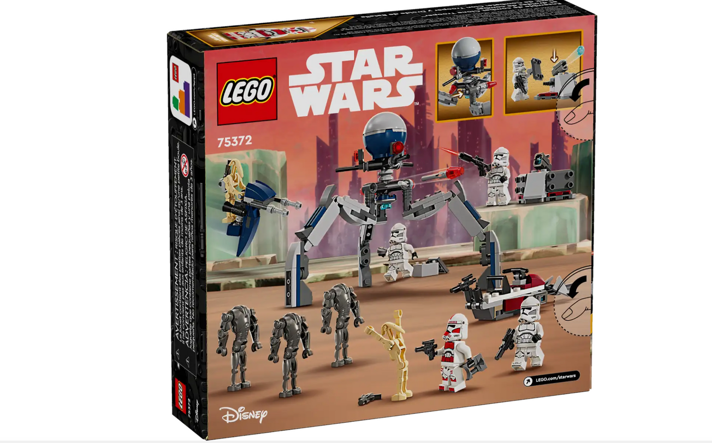 Pack de combat des Clone Troopers™ et Droïdes de combat 75372